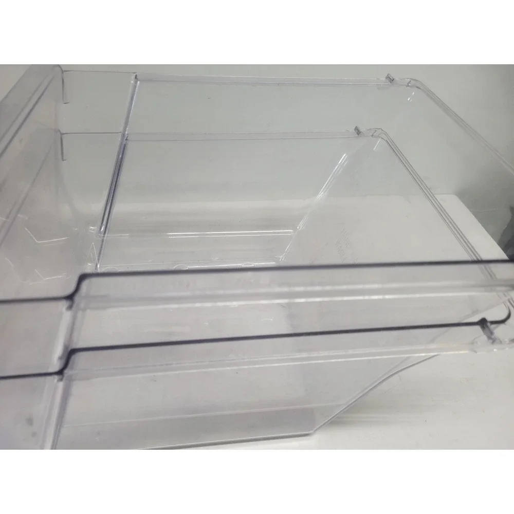 GE Set of 2 Clear Plastic Refrigerator Crisper Drawer Replacement Bins 240337103